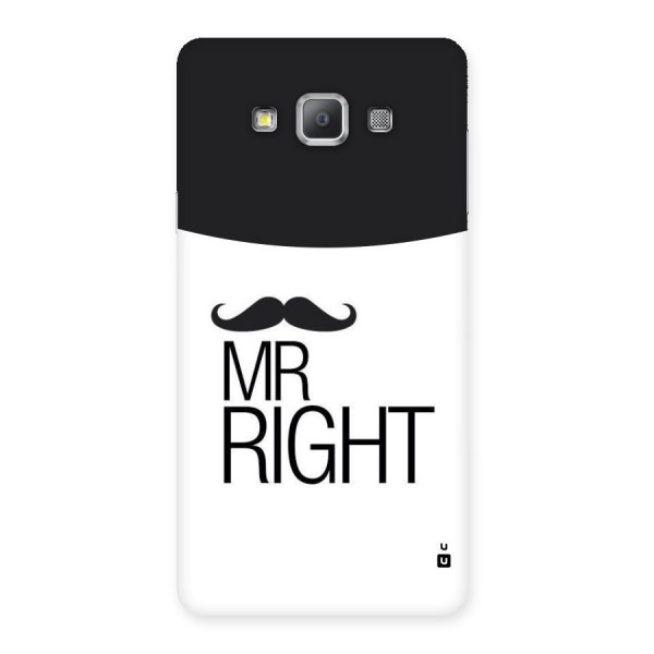Mr. Right Moustache Back Case for Galaxy A7