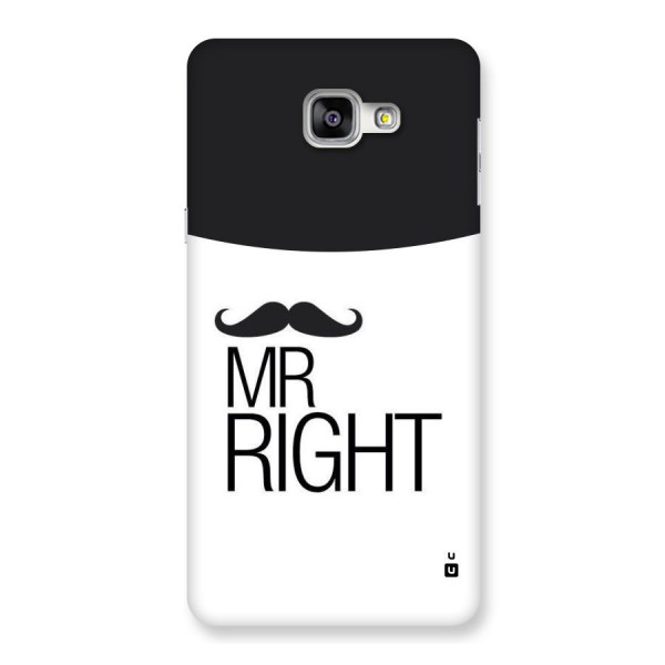 Mr. Right Moustache Back Case for Galaxy A9