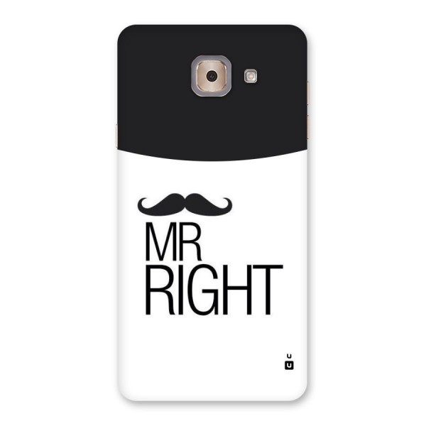 Mr. Right Moustache Back Case for Galaxy J7 Max