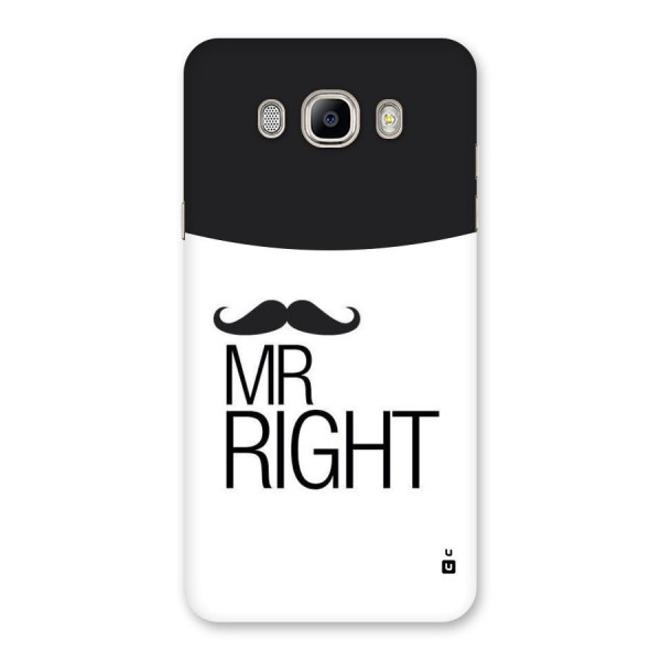 Mr. Right Moustache Back Case for Galaxy On8