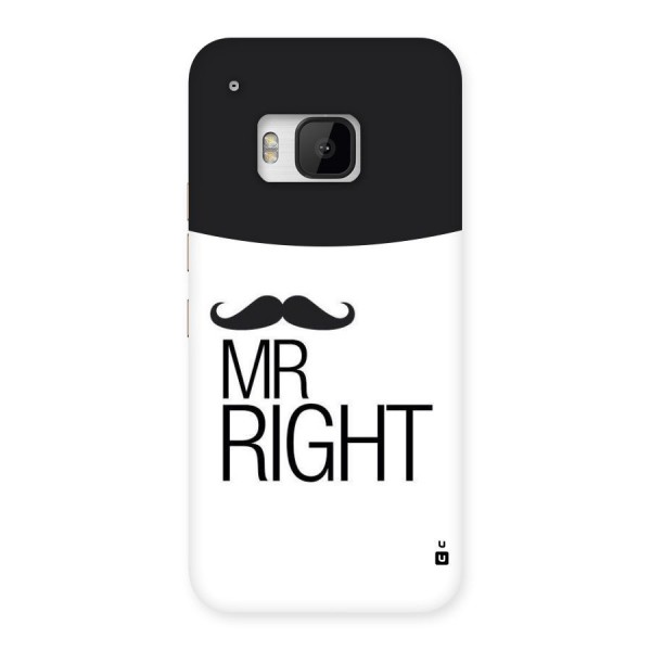 Mr. Right Moustache Back Case for HTC One M9
