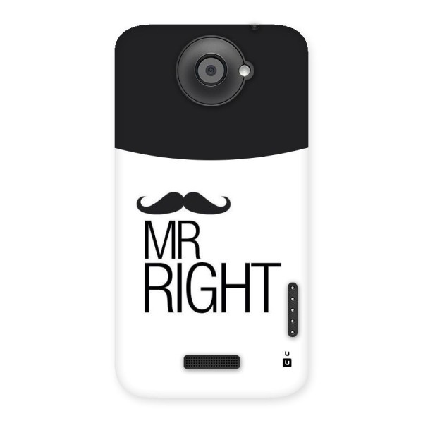 Mr. Right Moustache Back Case for HTC One X