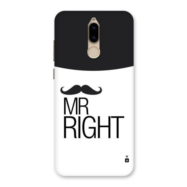 Mr. Right Moustache Back Case for Honor 9i