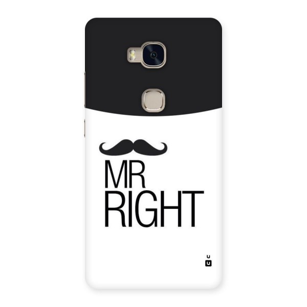 Mr. Right Moustache Back Case for Huawei Honor 5X