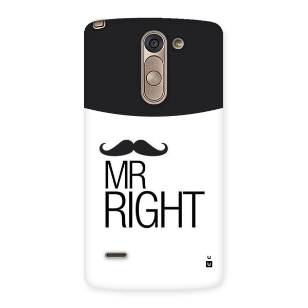 Mr. Right Moustache Back Case for LG G3 Stylus