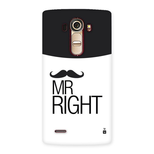 Mr. Right Moustache Back Case for LG G4
