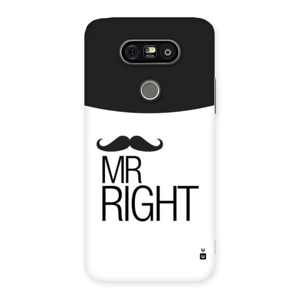 Mr. Right Moustache Back Case for LG G5