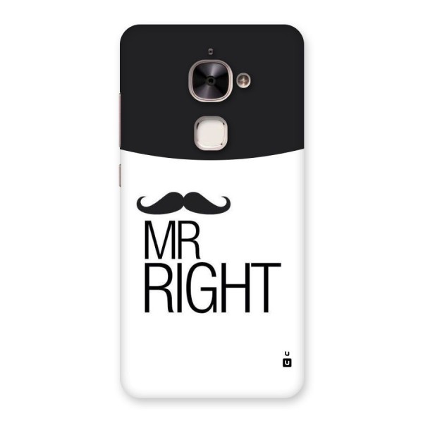 Mr. Right Moustache Back Case for Le 2