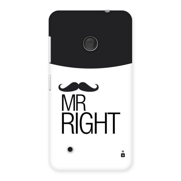 Mr. Right Moustache Back Case for Lumia 530