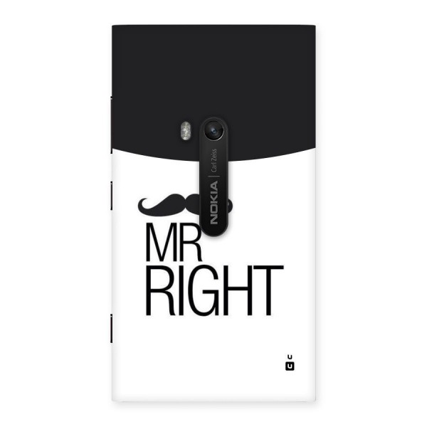 Mr. Right Moustache Back Case for Lumia 920