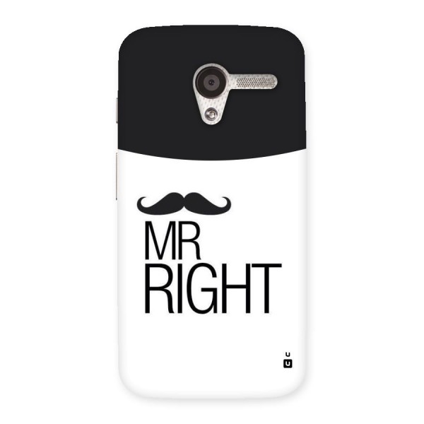 Mr. Right Moustache Back Case for Moto X