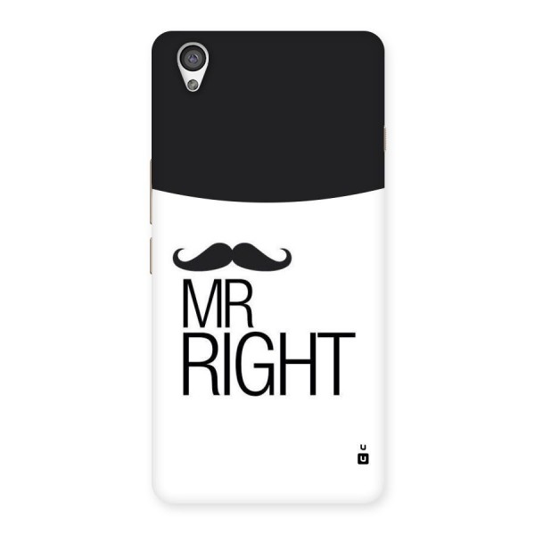 Mr. Right Moustache Back Case for OnePlus X