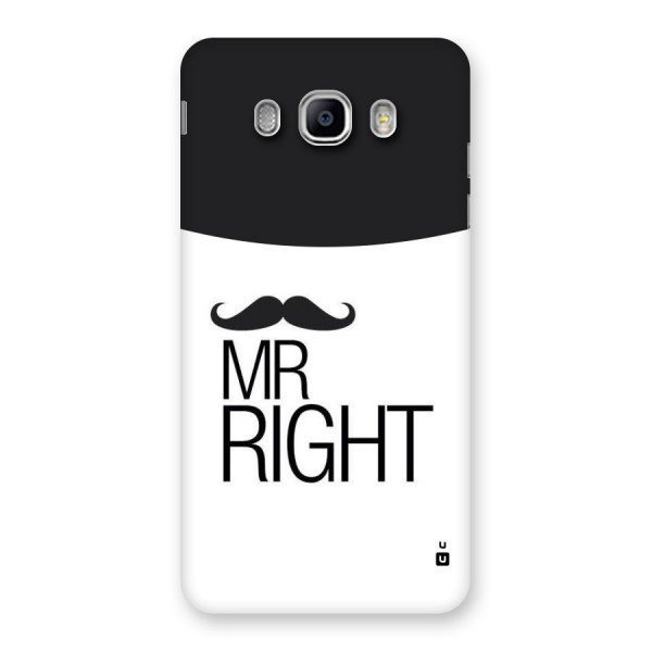 Mr. Right Moustache Back Case for Samsung Galaxy J5 2016