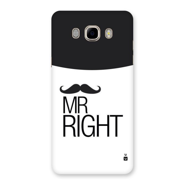Mr. Right Moustache Back Case for Samsung Galaxy J7 2016