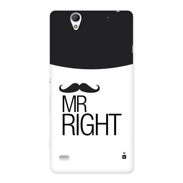 Mr. Right Moustache Back Case for Sony Xperia C4