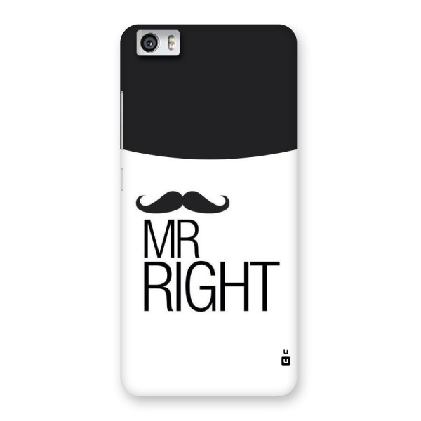 Mr. Right Moustache Back Case for Xiaomi Redmi Mi5