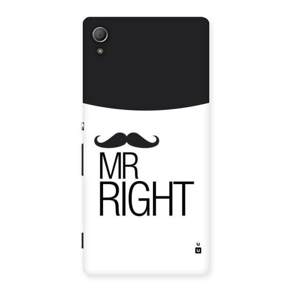 Mr. Right Moustache Back Case for Xperia Z3 Plus