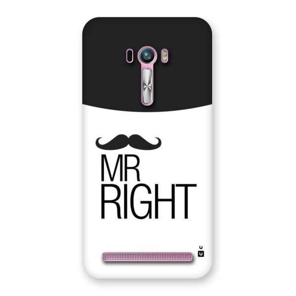 Mr. Right Moustache Back Case for Zenfone Selfie