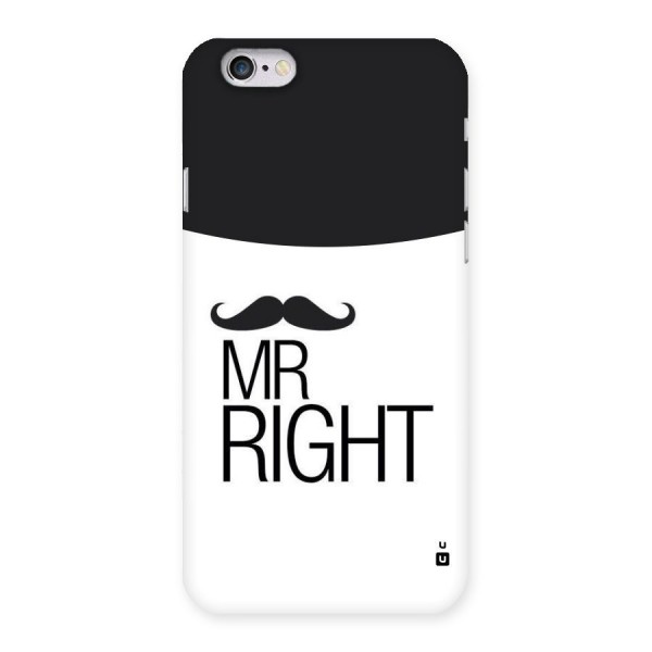 Mr. Right Moustache Back Case for iPhone 6 6S
