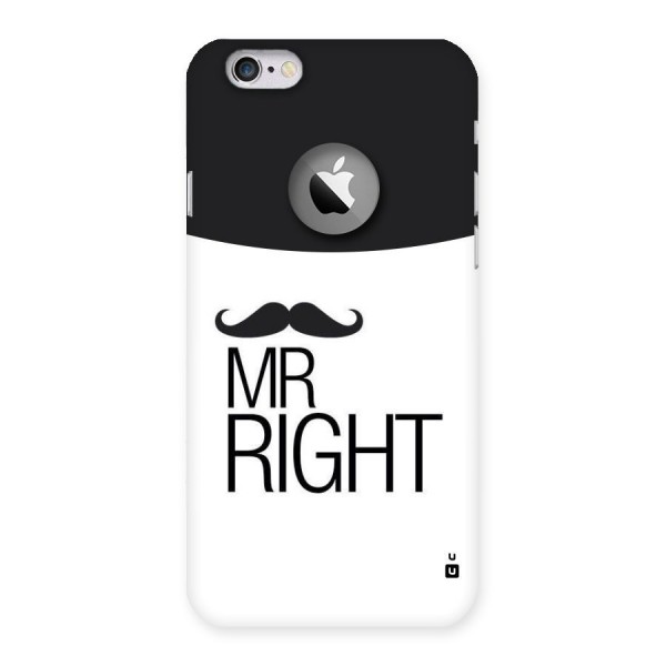 Mr. Right Moustache Back Case for iPhone 6 Logo Cut
