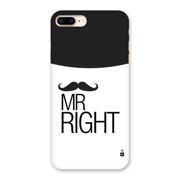 Mr. Right Moustache Back Case for iPhone 8 Plus