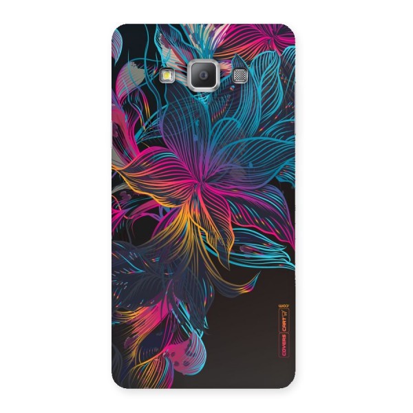 Multi-Colour Flowers Back Case for Galaxy A7