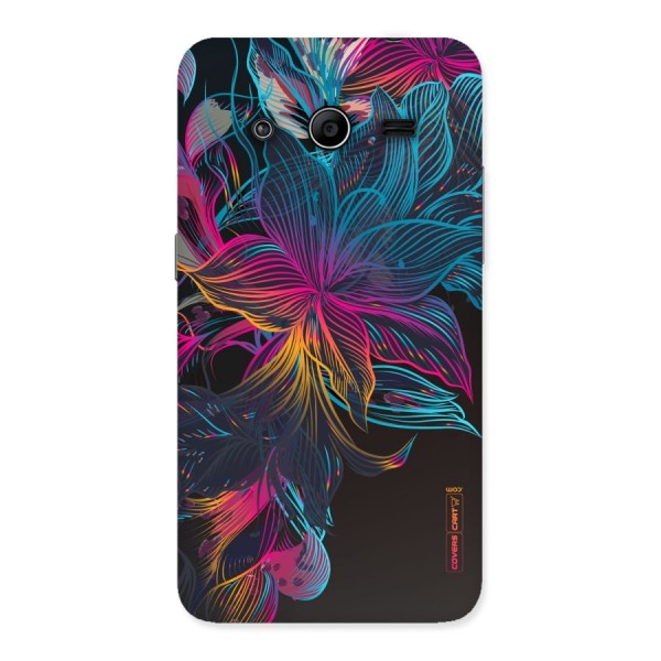 Multi-Colour Flowers Back Case for Galaxy Core 2
