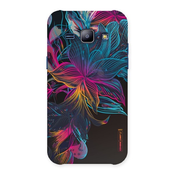 Multi-Colour Flowers Back Case for Galaxy J1