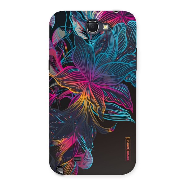 Multi-Colour Flowers Back Case for Galaxy Note 2