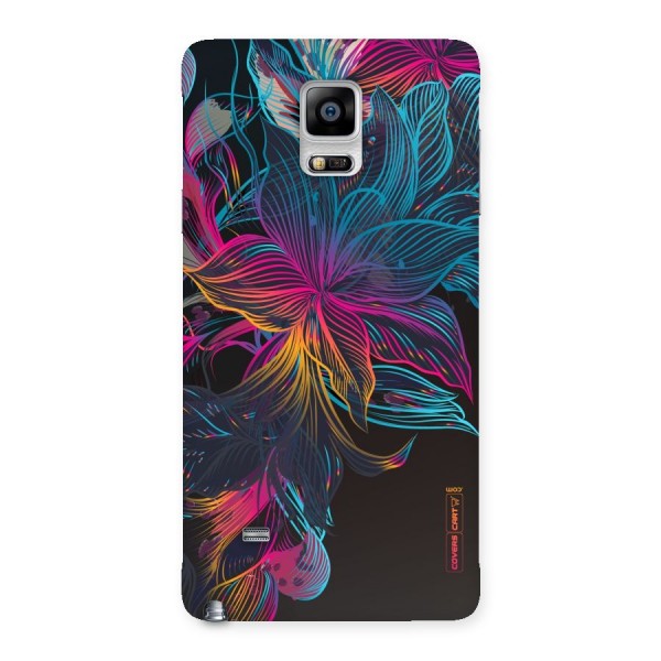 Multi-Colour Flowers Back Case for Galaxy Note 4