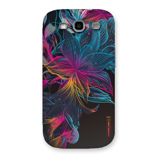 Multi-Colour Flowers Back Case for Galaxy S3