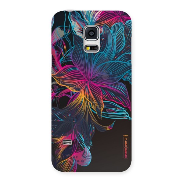 Multi-Colour Flowers Back Case for Galaxy S5 Mini