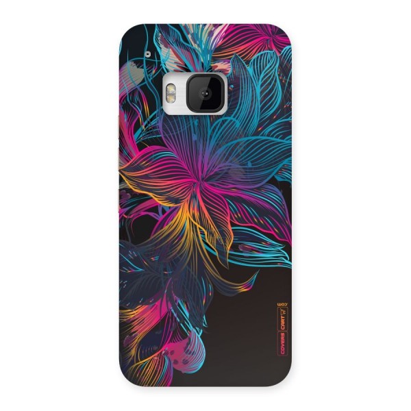 Multi-Colour Flowers Back Case for HTC One M9