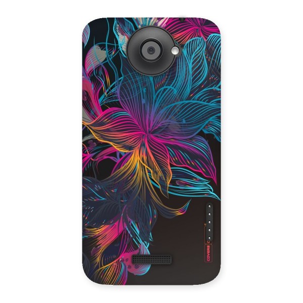 Multi-Colour Flowers Back Case for HTC One X