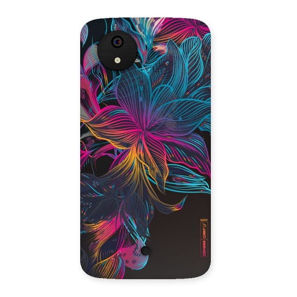 Multi-Colour Flowers Back Case for Micromax Canvas A1