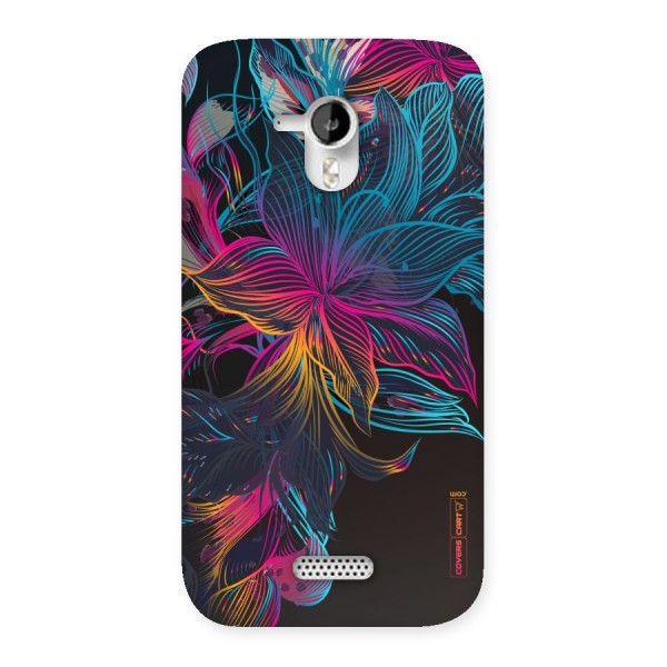 Multi-Colour Flowers Back Case for Micromax Canvas HD A116
