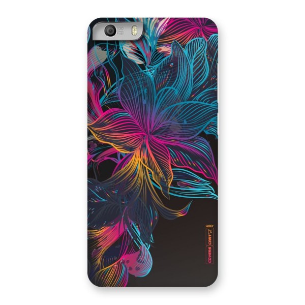 Multi-Colour Flowers Back Case for Micromax Canvas Knight 2