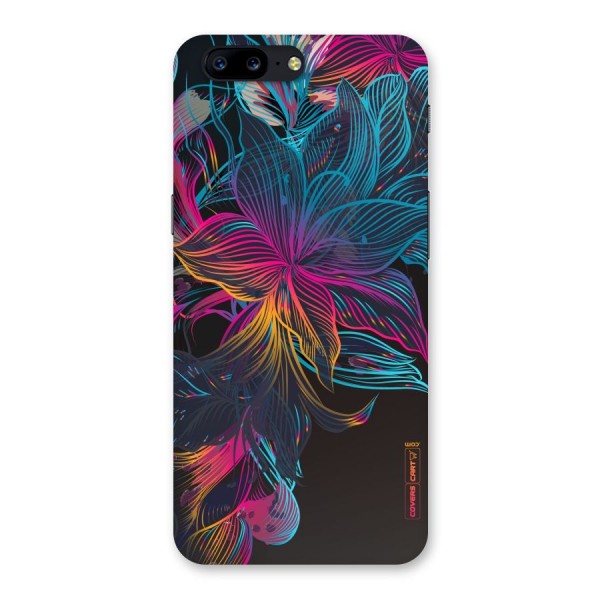 Multi-Colour Flowers Back Case for OnePlus 5