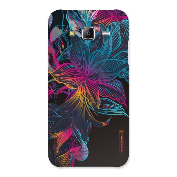 Multi-Colour Flowers Back Case for Samsung Galaxy J5