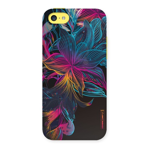 Multi-Colour Flowers Back Case for iPhone 5C