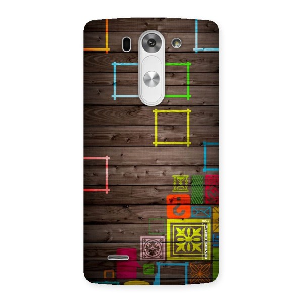 Multicolor Frame Design Back Case for LG G3 Beat