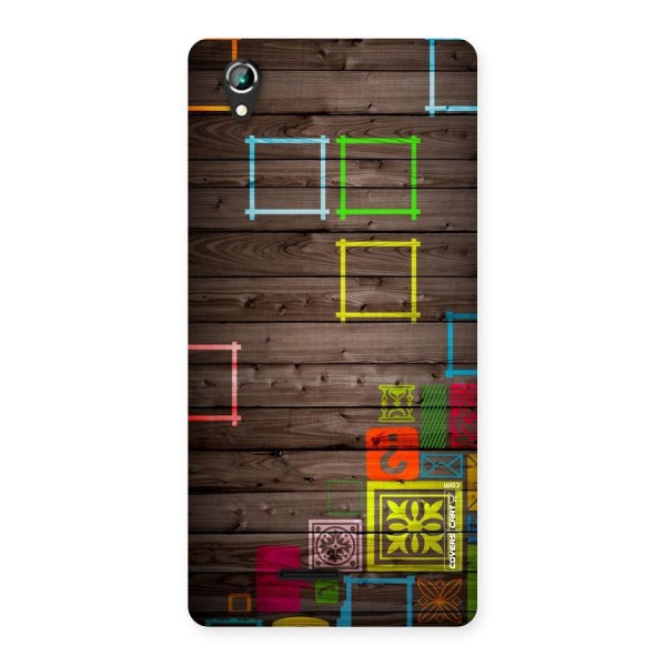 Multicolor Frame Design Back Case for Lava Iris 800