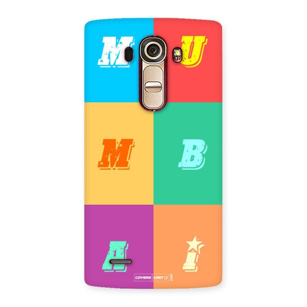 Mumbai Alphabets Back Case for LG G4