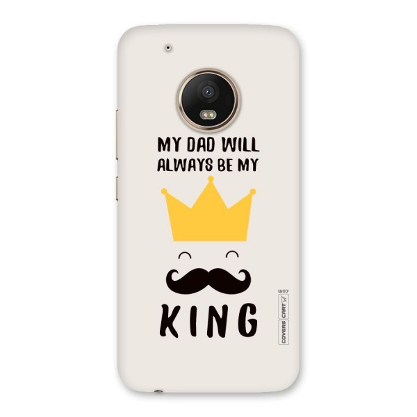My King Dad Back Case for Moto G5 Plus