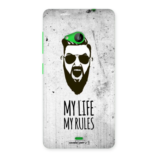 My Life My Rules Back Case for Lumia 535
