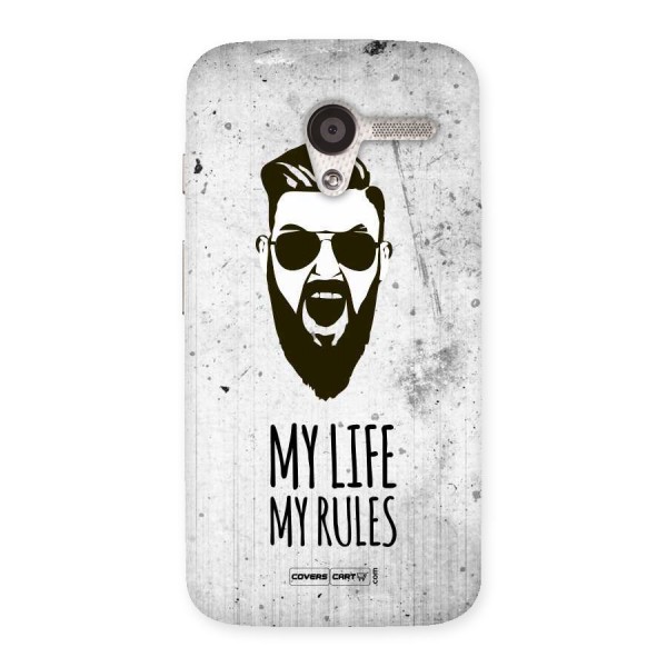 My Life My Rules Back Case for Moto X