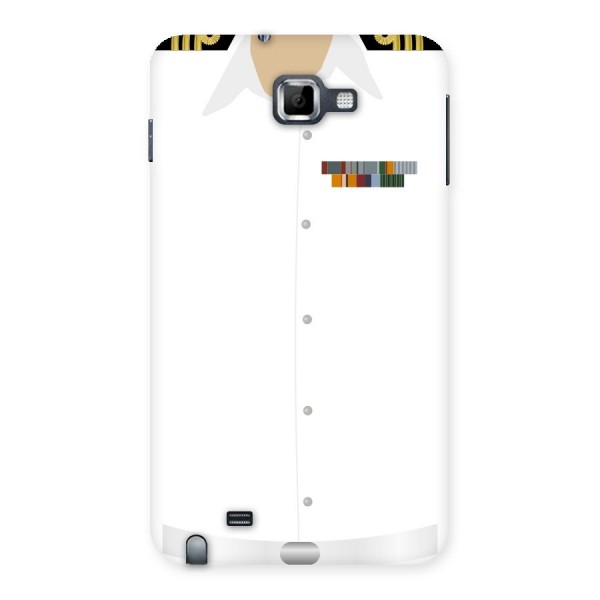 Navy Uniform Back Case for Galaxy Note