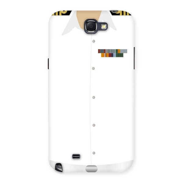 Navy Uniform Back Case for Galaxy Note 2