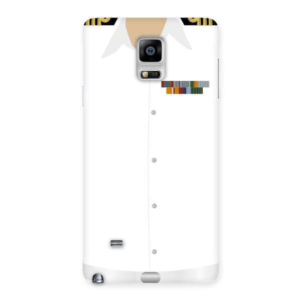 Navy Uniform Back Case for Galaxy Note 4