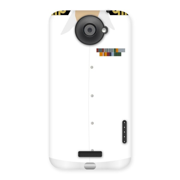 Navy Uniform Back Case for HTC One X